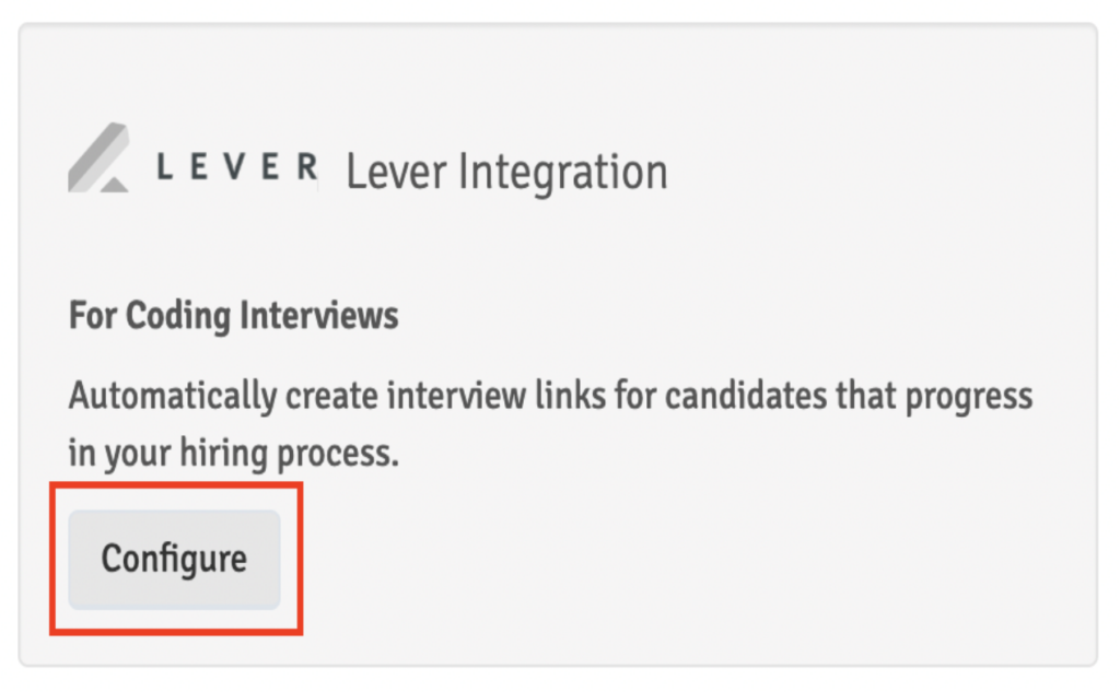 CodeInterview with Lever